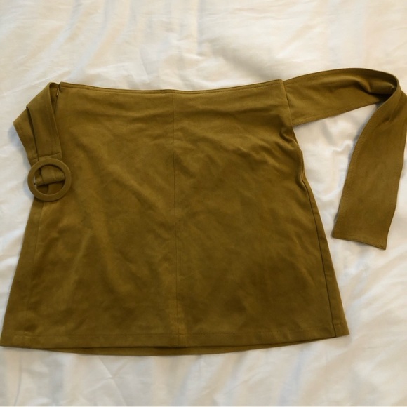 MOLLY BRACKEN faux suede belted skirt. Size S. - Picture 2 of 11